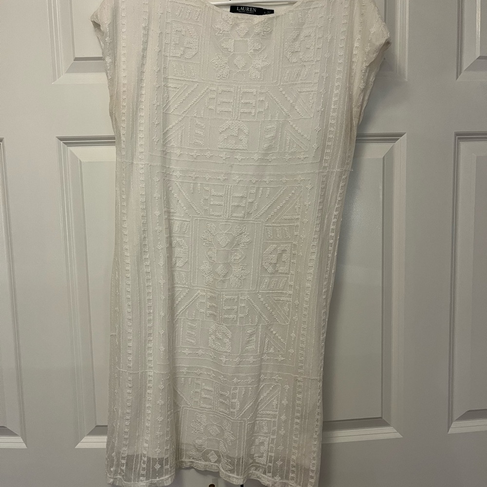 Ralph Lauren white dress. Size small - Picture 1 of 4